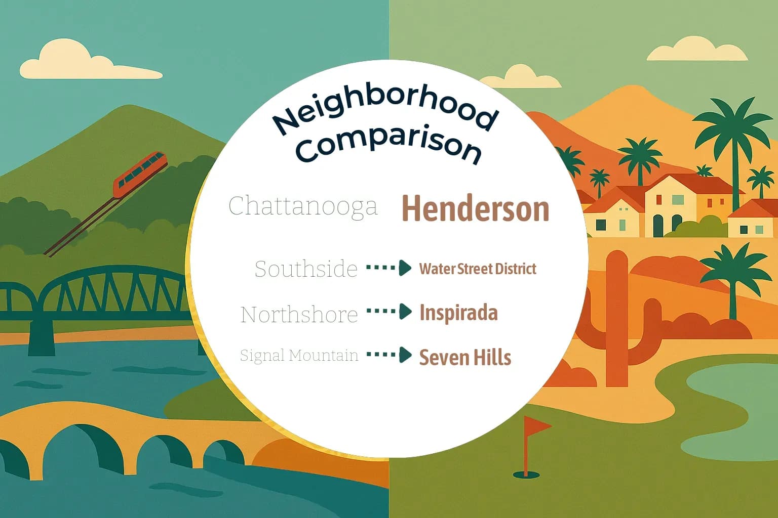 Chattanooga vs Henderson Neighborhood Comparison