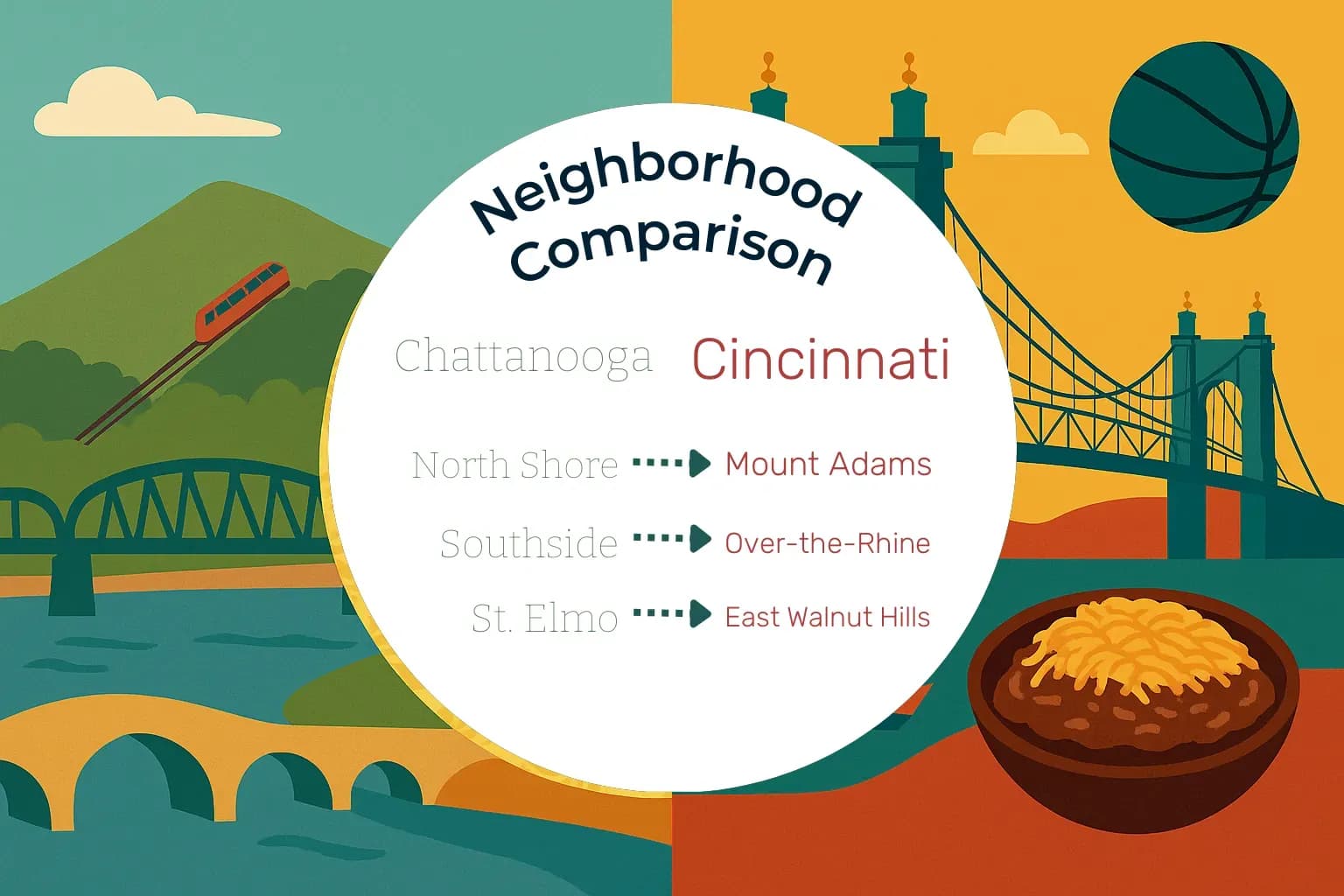 Chattanooga vs Cincinnati Neighborhood Comparison