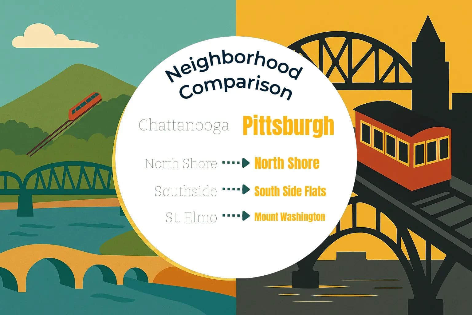 Chattanooga vs Pittsburgh Neighborhood Comparison