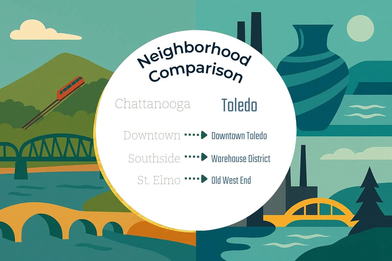 Chattanooga vs Toledo Neighborhood Comparison