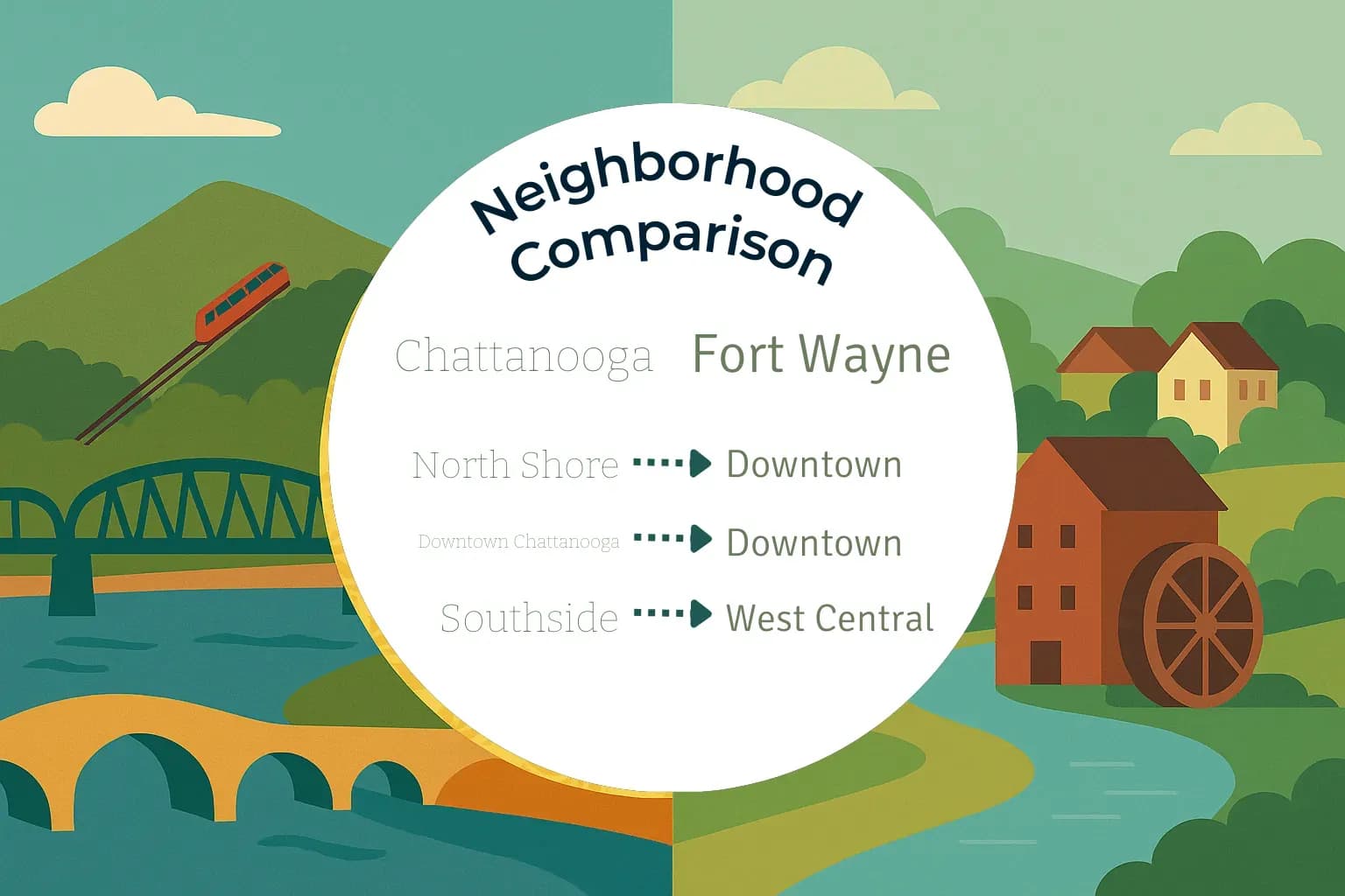 Chattanooga vs Fort Wayne Neighborhood Comparison