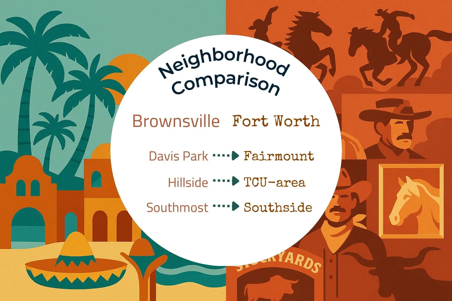 Brownsville vs Fort Worth Neighborhood Comparison