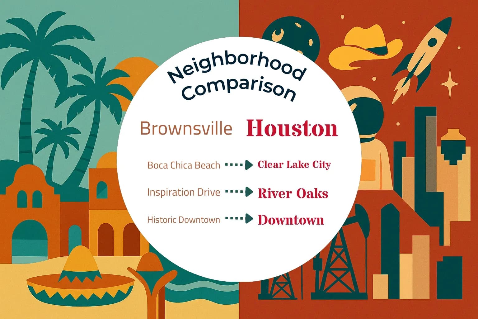 Brownsville vs Houston Neighborhood Comparison