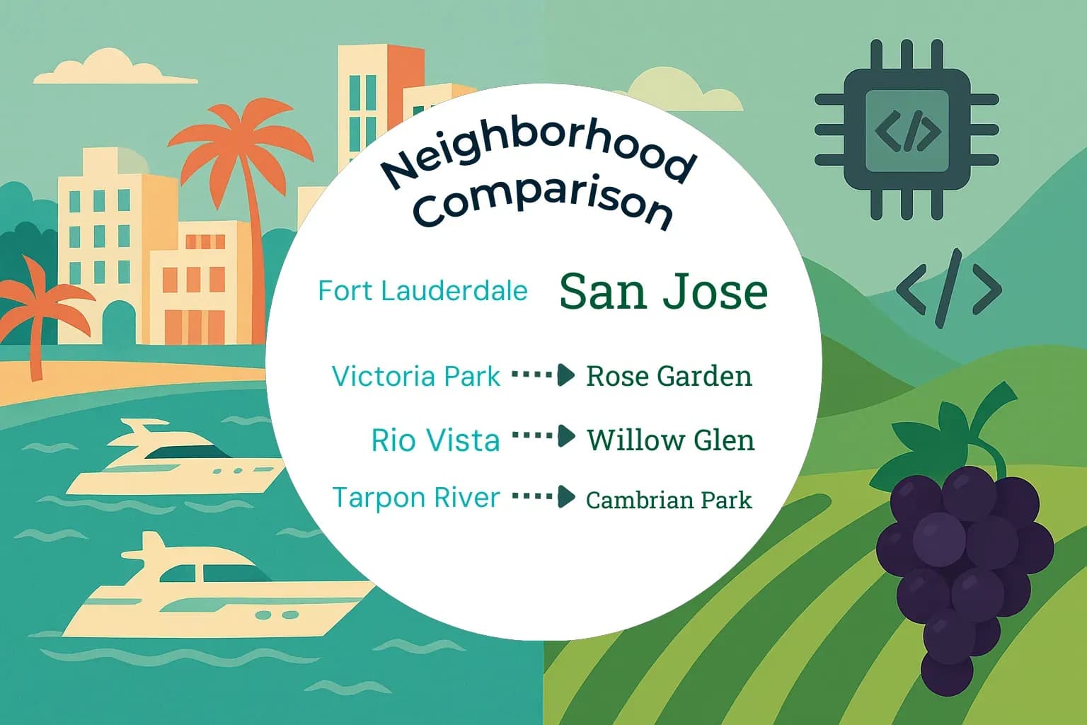 Fort Lauderdale vs San Jose Neighborhood Comparison