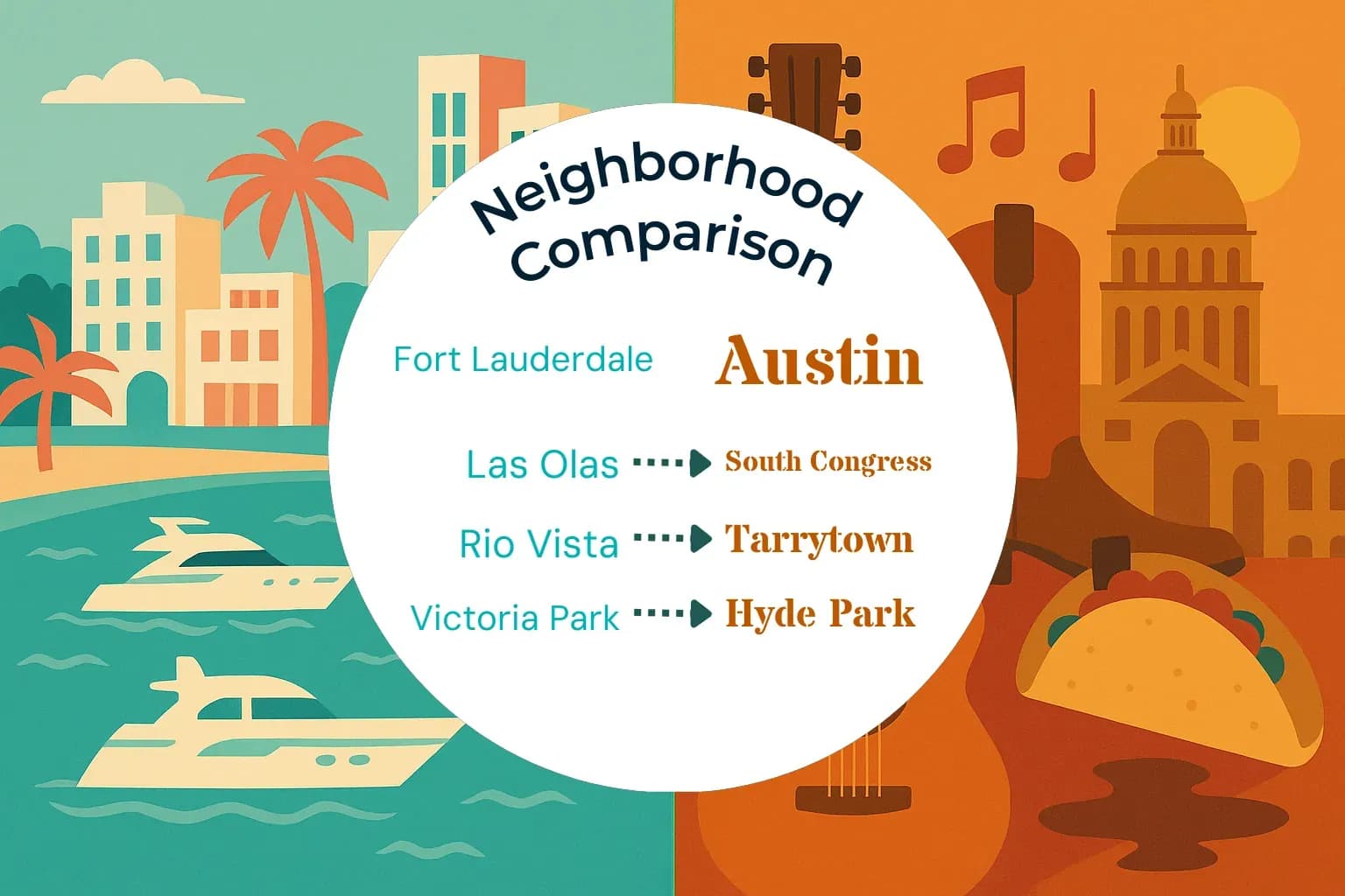 Fort Lauderdale vs Austin Neighborhood Comparison