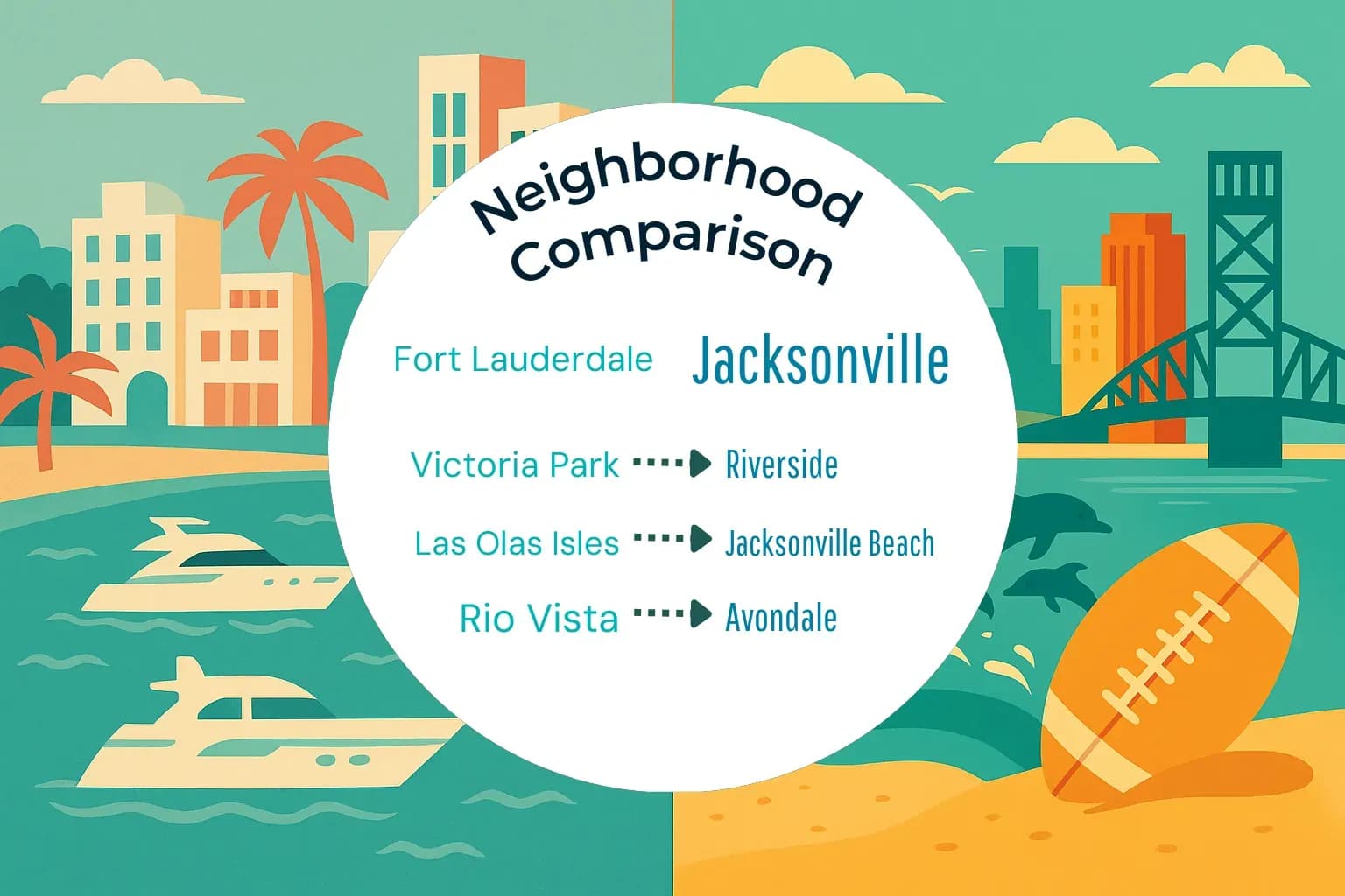 Fort Lauderdale vs Jacksonville Neighborhood Comparison