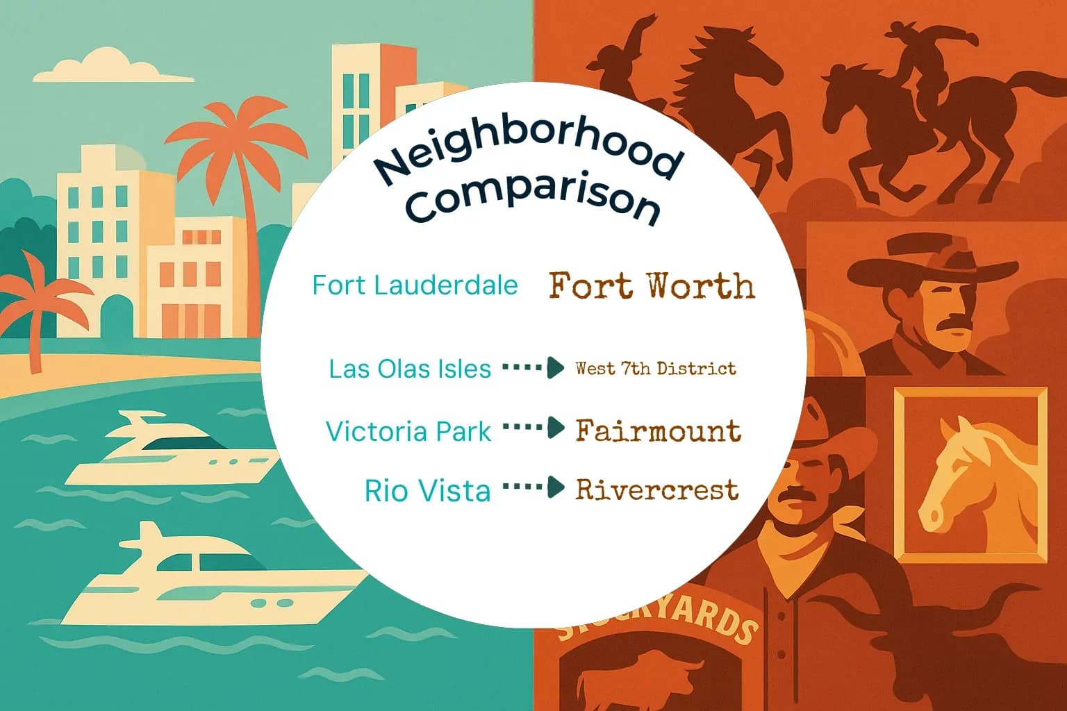 Fort Lauderdale vs Fort Worth Neighborhood Comparison