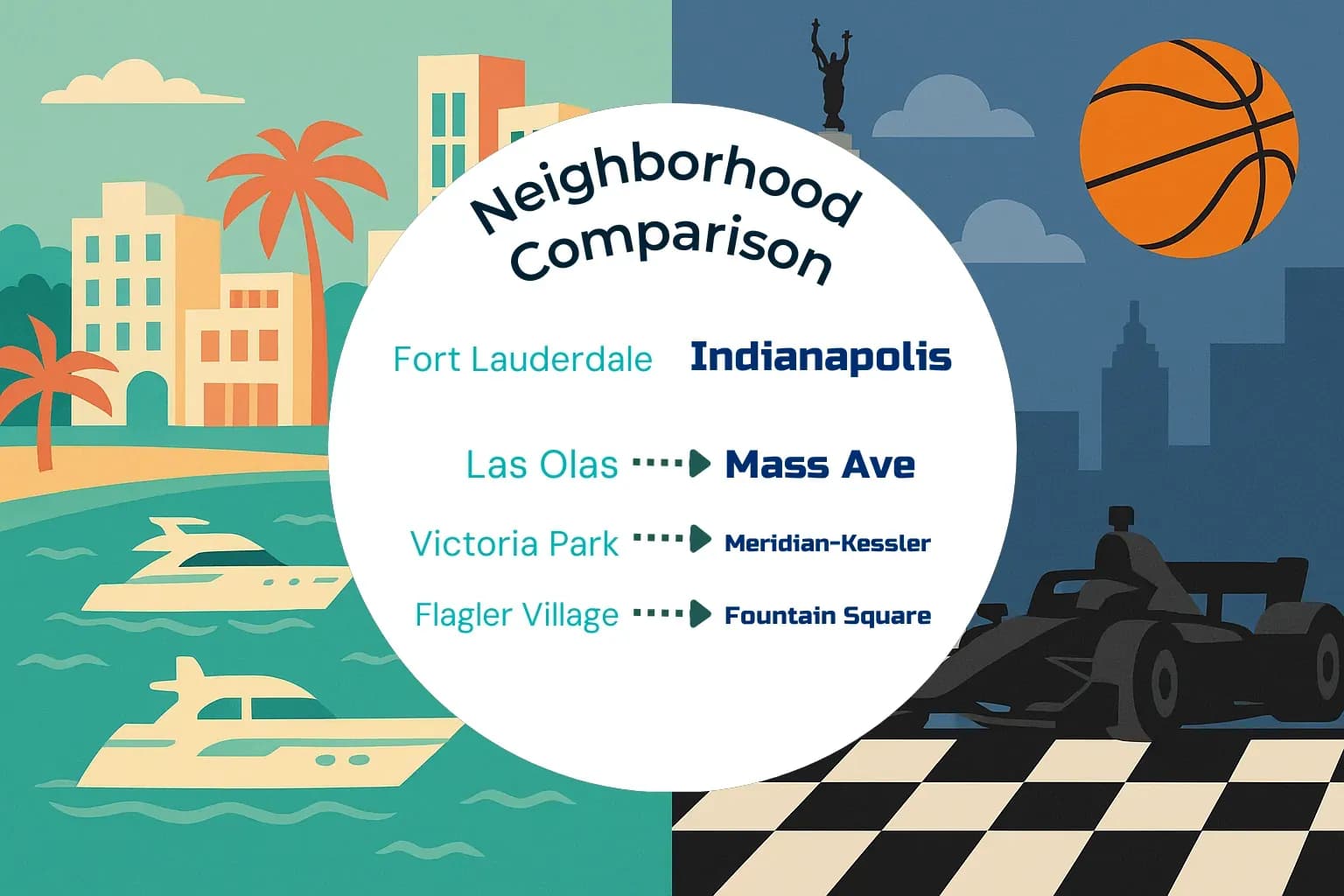 Fort Lauderdale vs Indianapolis Neighborhood Comparison