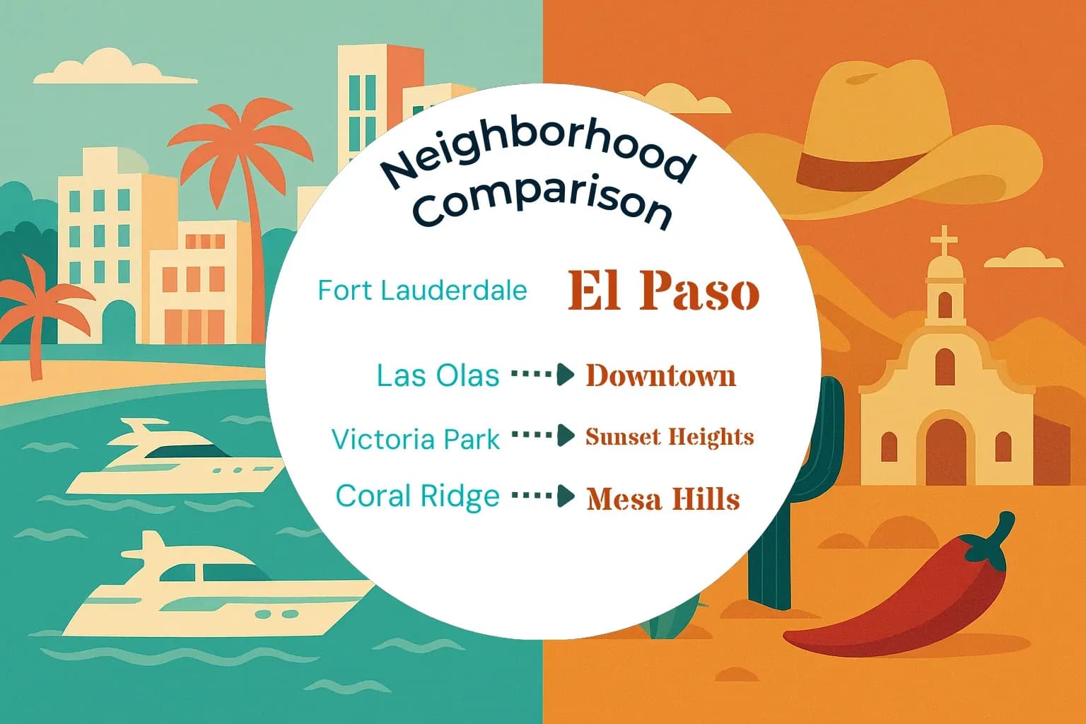 Fort Lauderdale vs El Paso Neighborhood Comparison