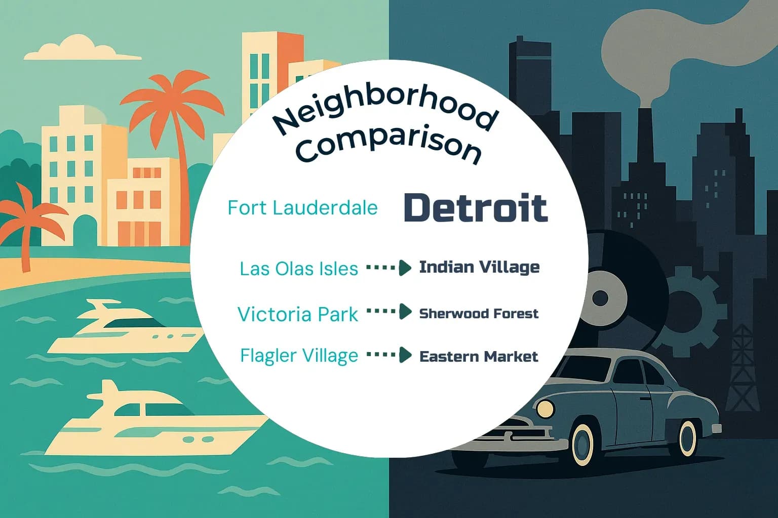 Fort Lauderdale vs Detroit Neighborhood Comparison