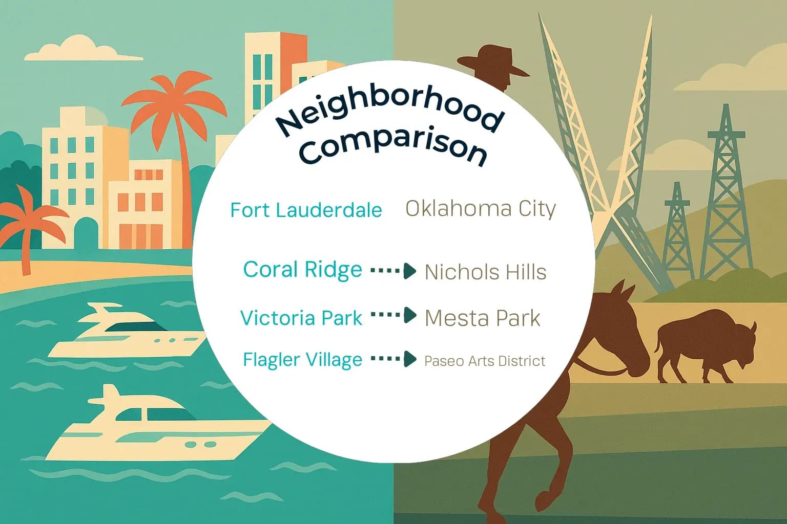 Fort Lauderdale vs Oklahoma City Neighborhood Comparison