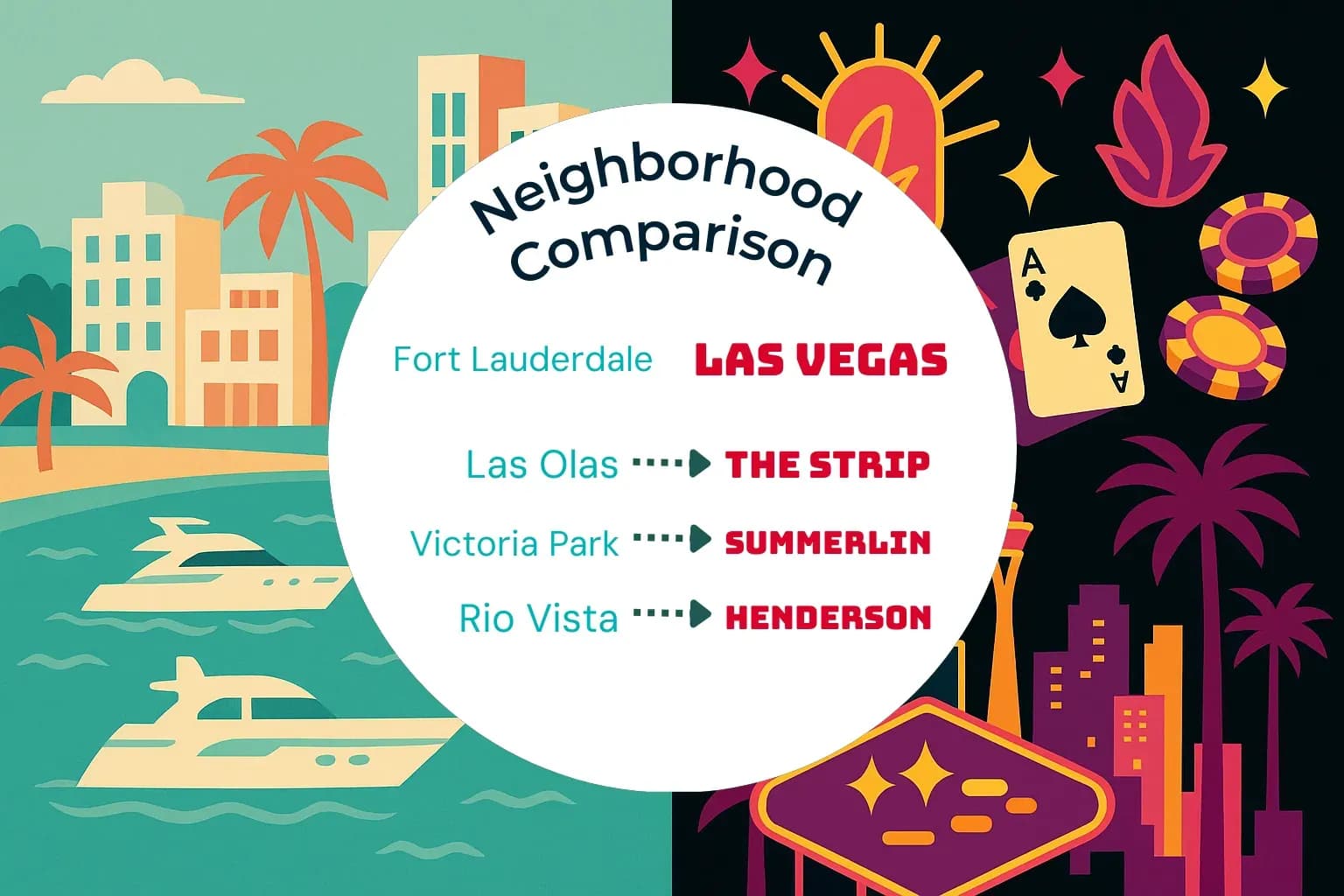 Fort Lauderdale vs Las Vegas Neighborhood Comparison
