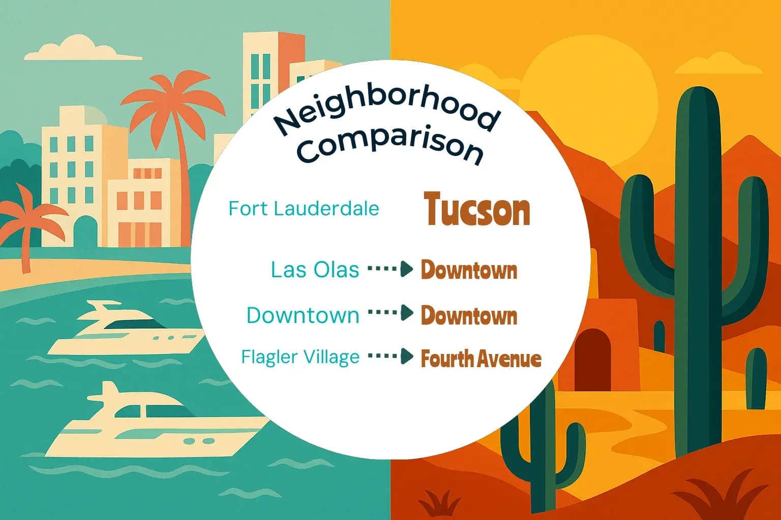 Fort Lauderdale vs Tucson Neighborhood Comparison