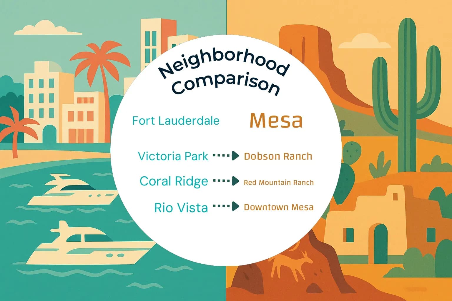 Fort Lauderdale vs Mesa Neighborhood Comparison