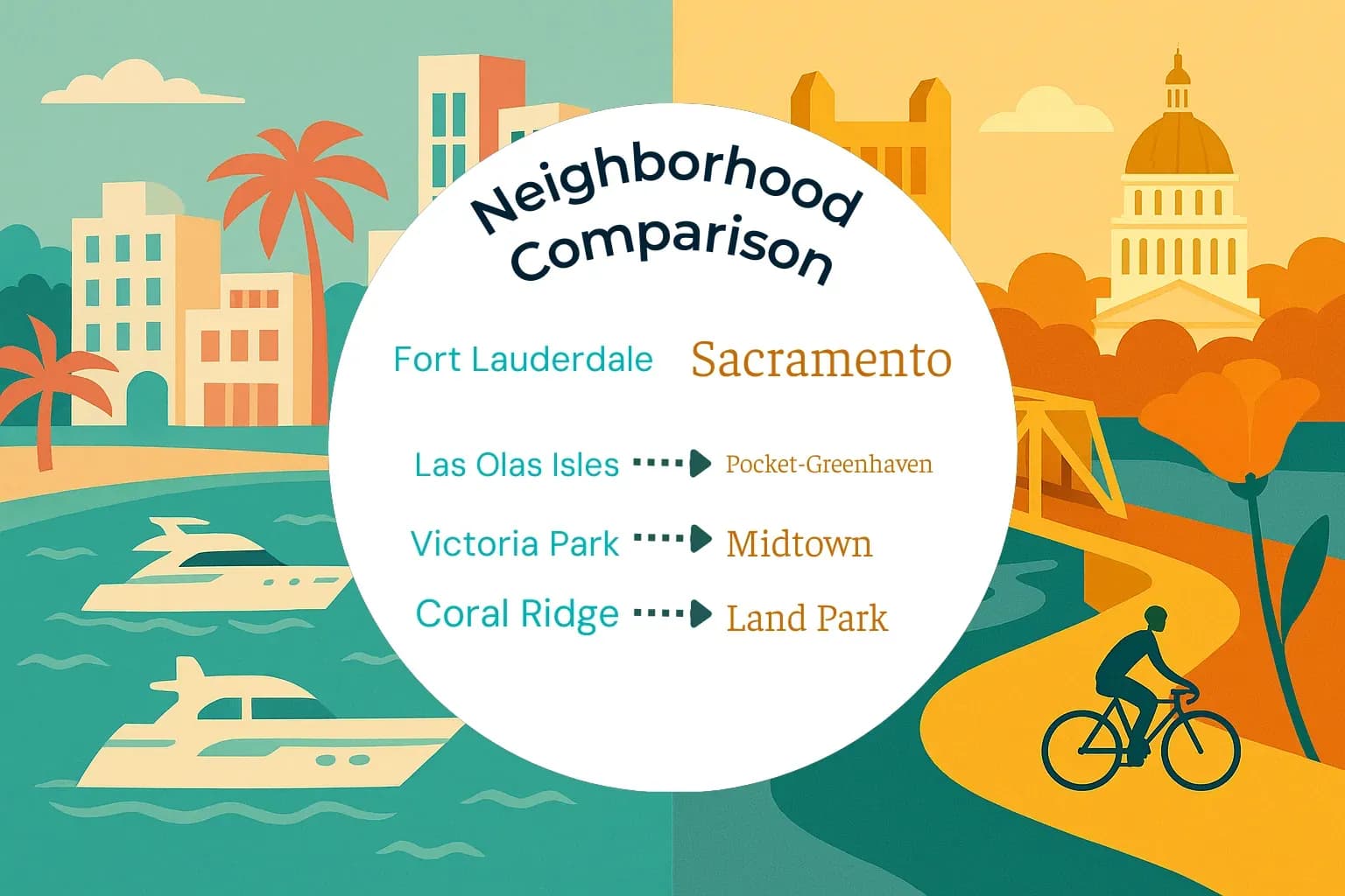 Fort Lauderdale vs Sacramento Neighborhood Comparison