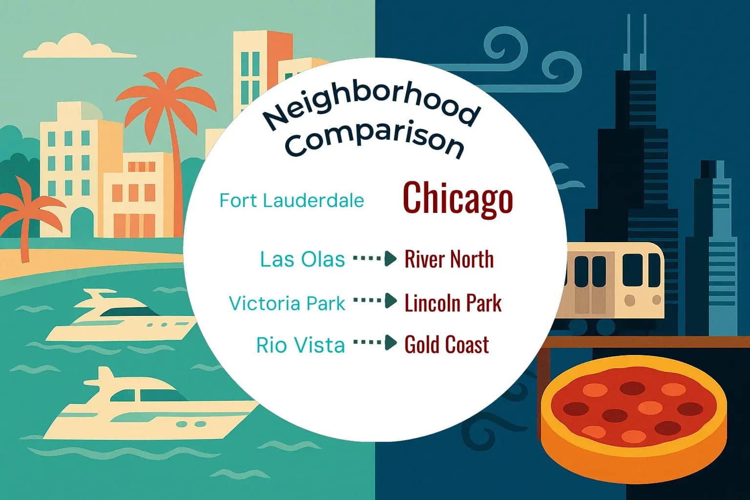 Fort Lauderdale vs Chicago Neighborhood Comparison