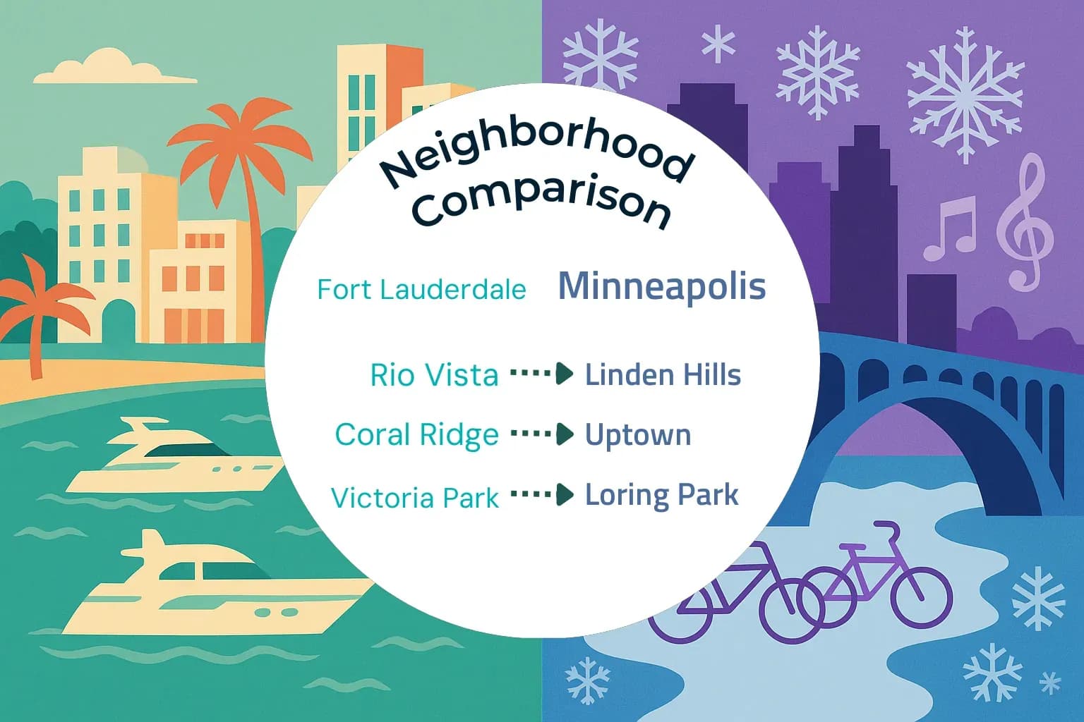 Fort Lauderdale vs Minneapolis Neighborhood Comparison
