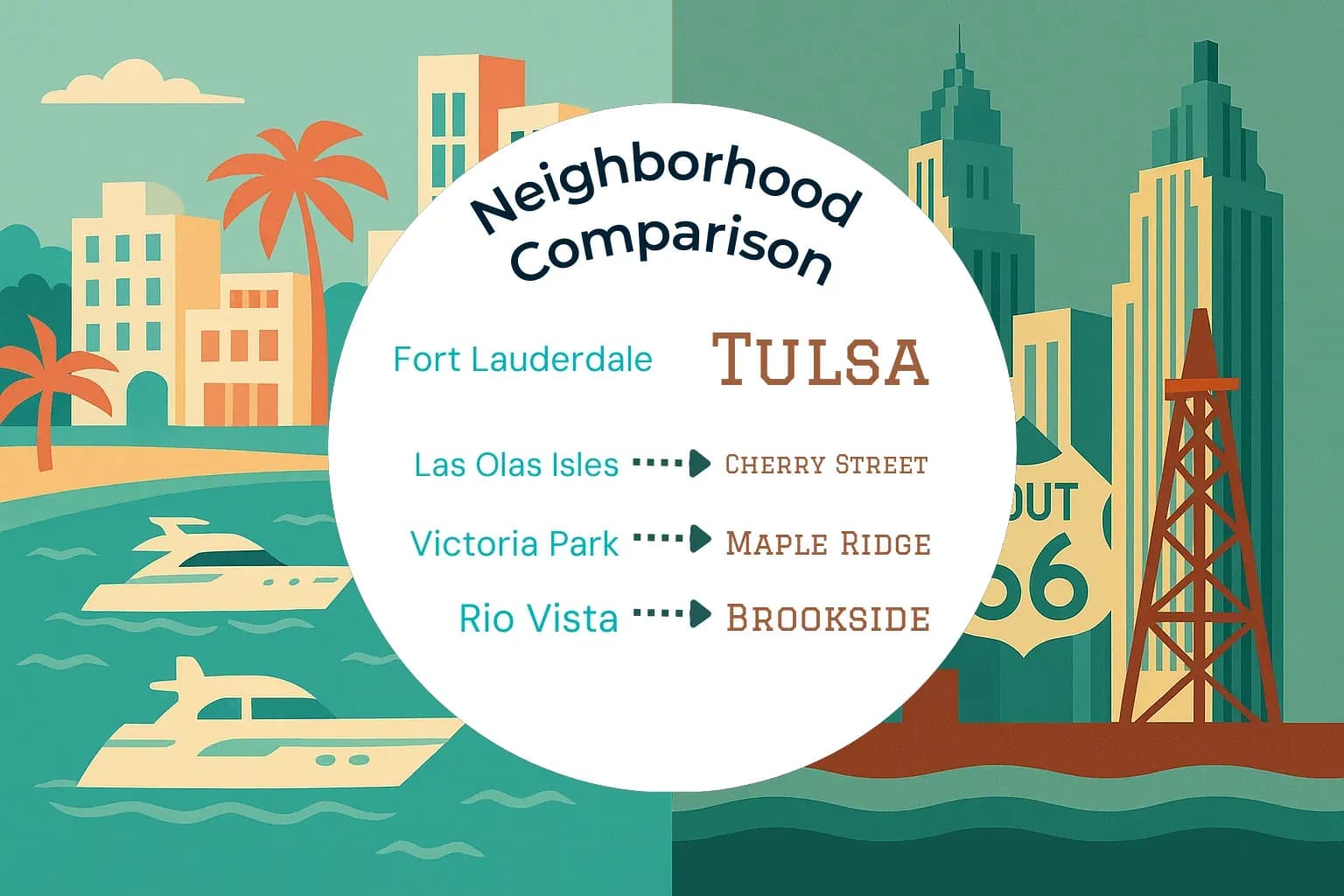 Fort Lauderdale vs Tulsa Neighborhood Comparison
