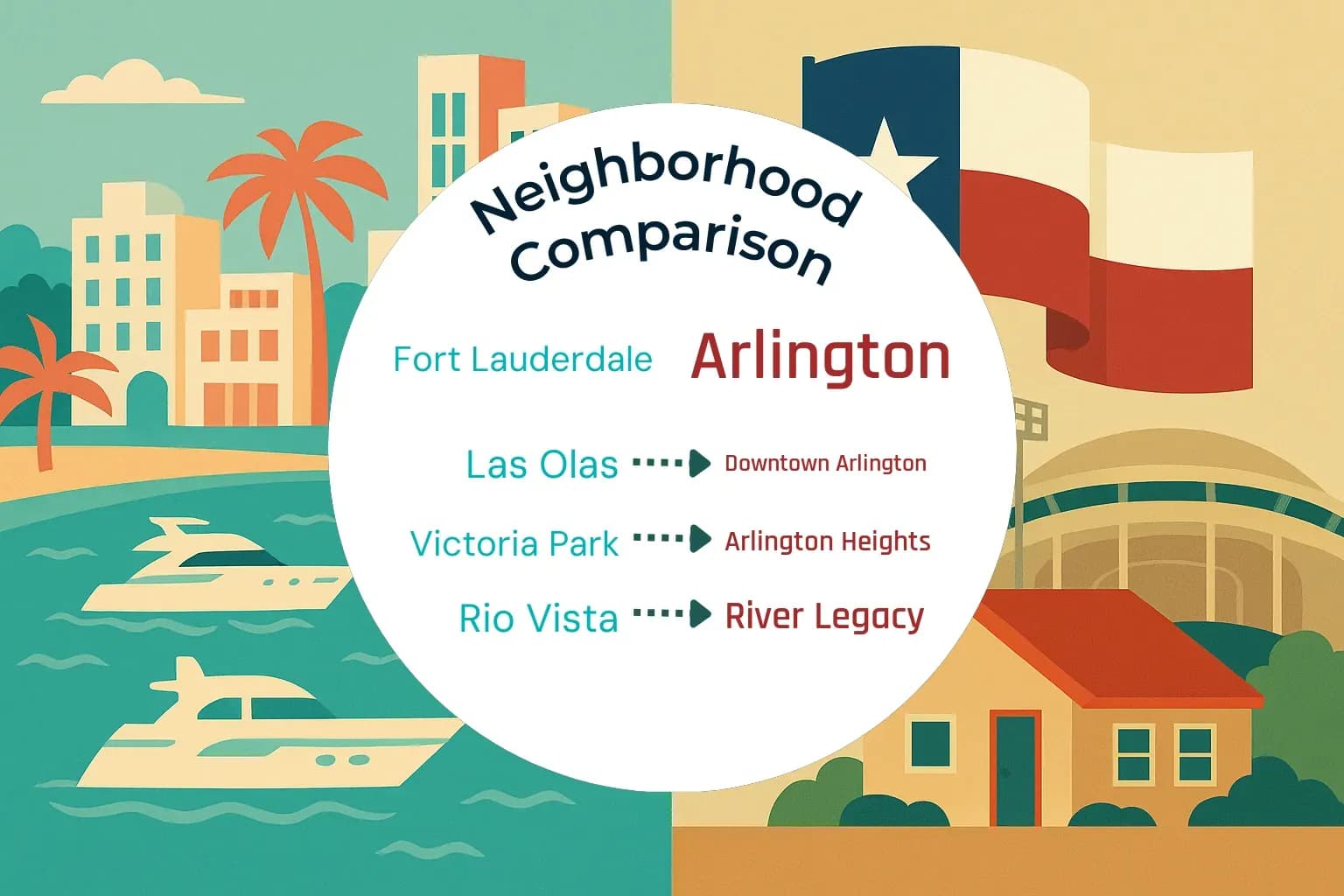 Fort Lauderdale vs Arlington Neighborhood Comparison