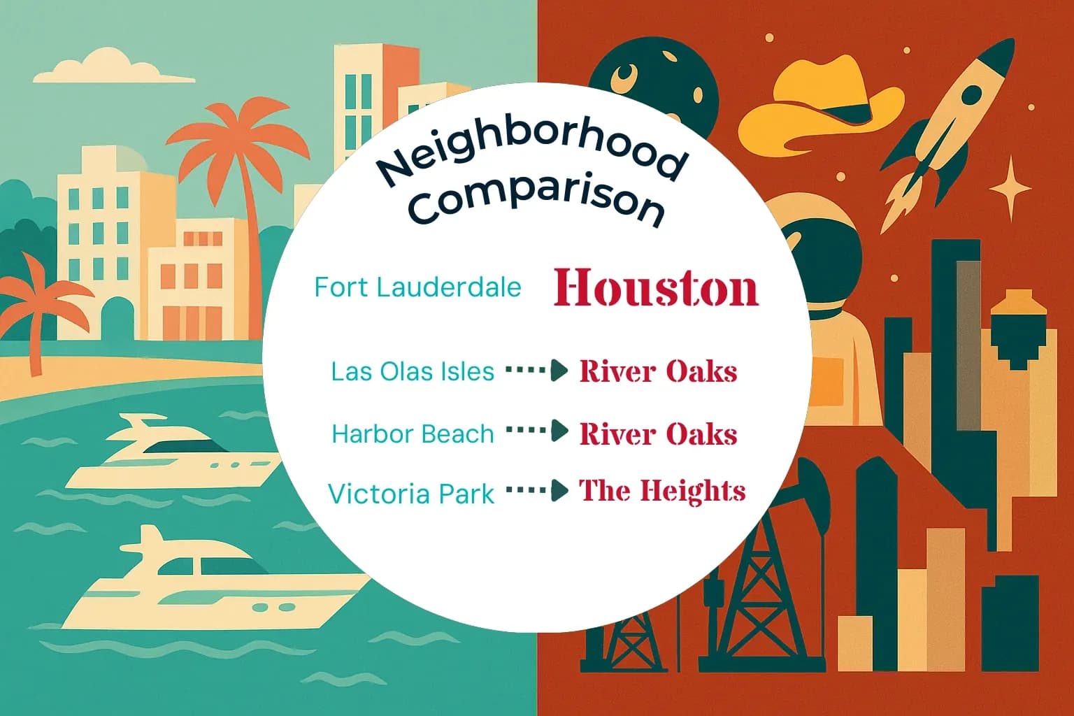 Fort Lauderdale vs Houston Neighborhood Comparison