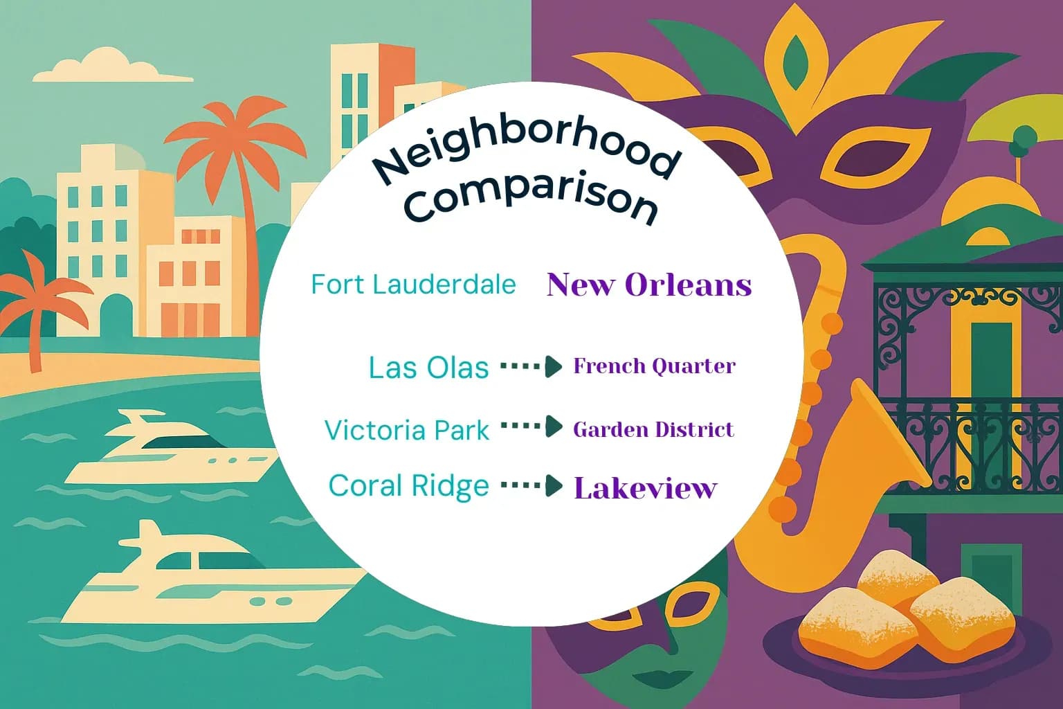 Fort Lauderdale vs New Orleans Neighborhood Comparison