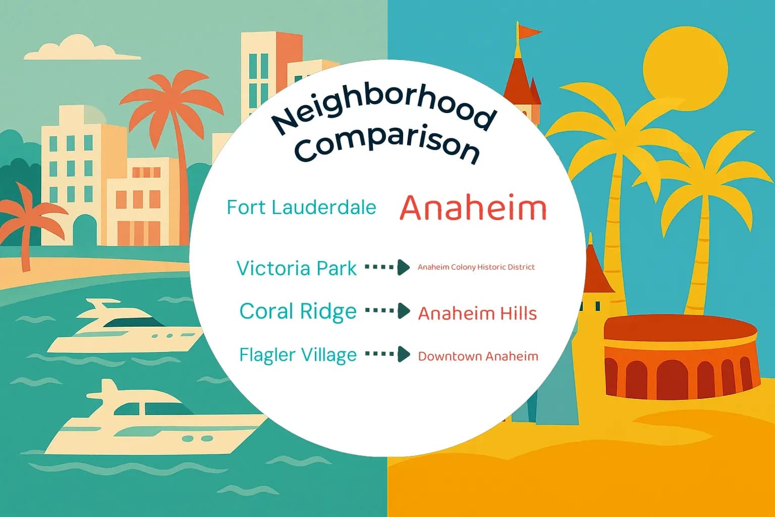 Fort Lauderdale vs Anaheim Neighborhood Comparison