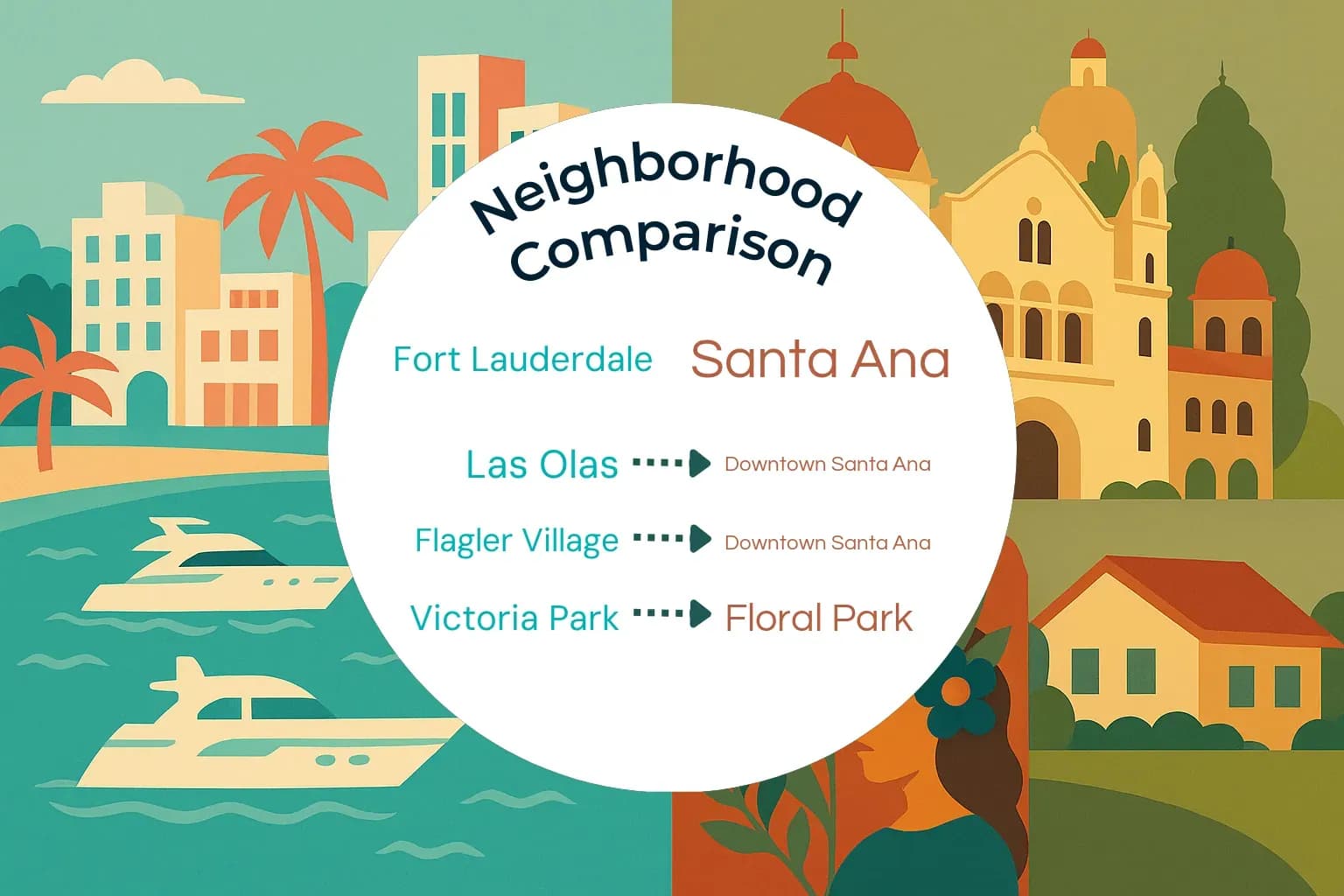Fort Lauderdale vs Santa Ana Neighborhood Comparison