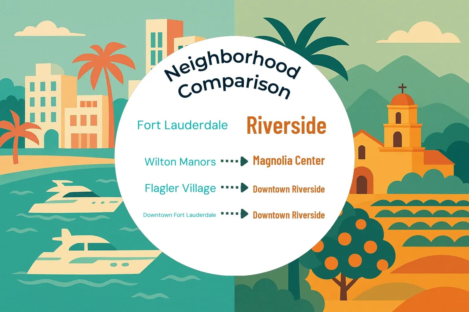 Fort Lauderdale vs Riverside Neighborhood Comparison