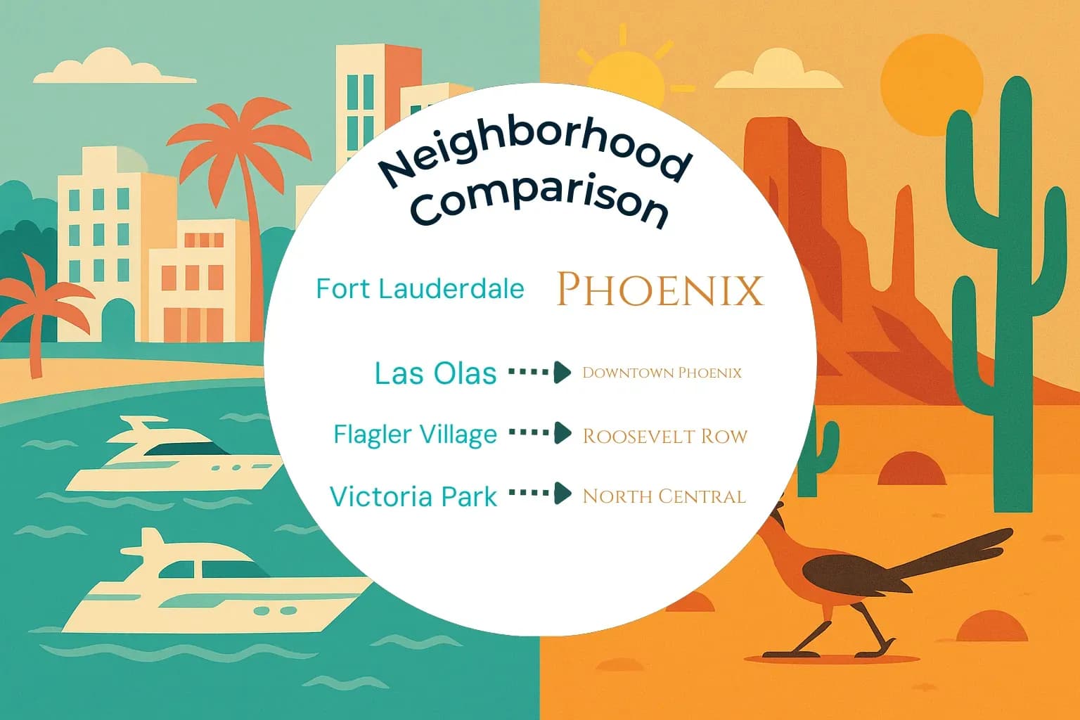 Fort Lauderdale vs Phoenix Neighborhood Comparison