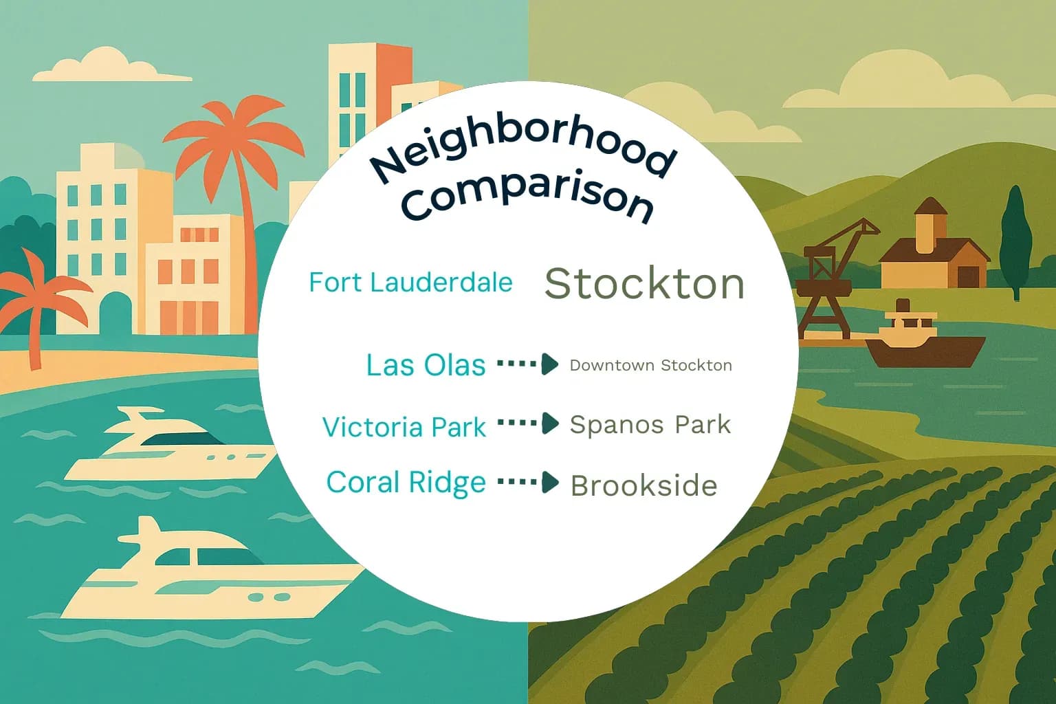 Fort Lauderdale vs Stockton Neighborhood Comparison