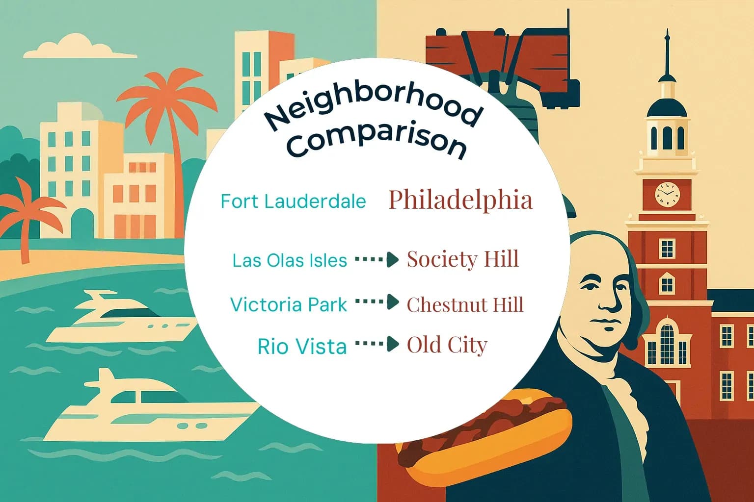 Fort Lauderdale vs Philadelphia Neighborhood Comparison