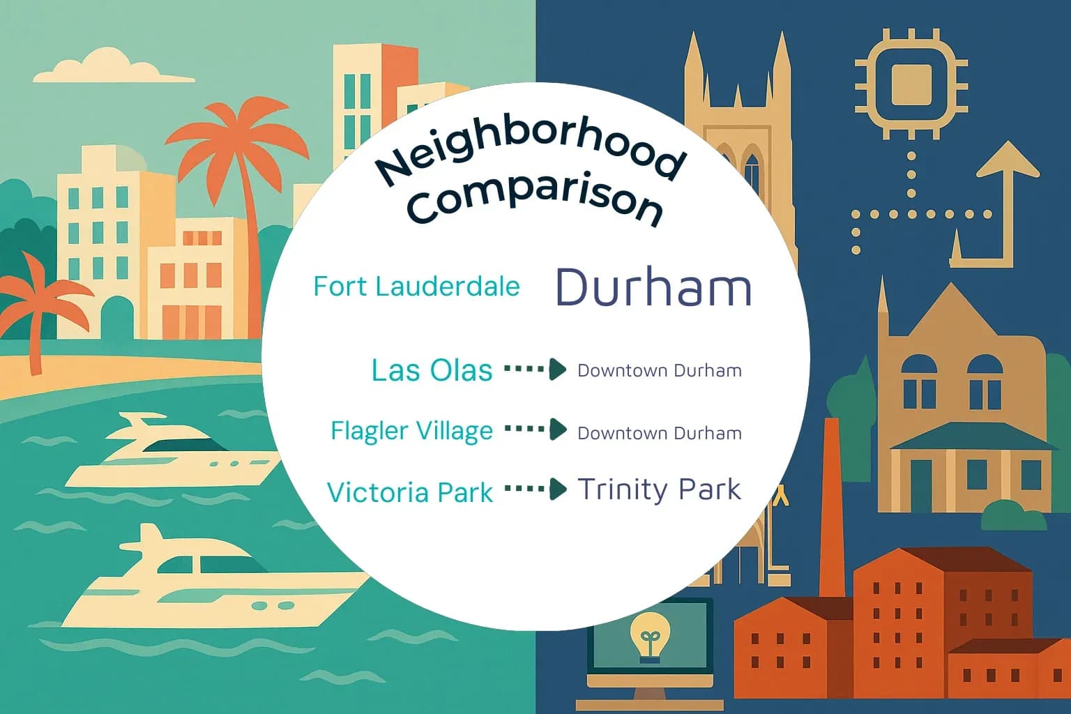 Fort Lauderdale vs Durham Neighborhood Comparison