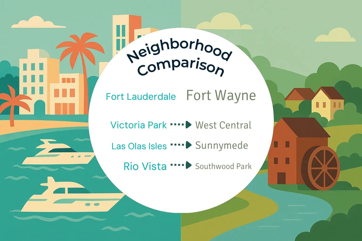 Fort Lauderdale vs Fort Wayne Neighborhood Comparison