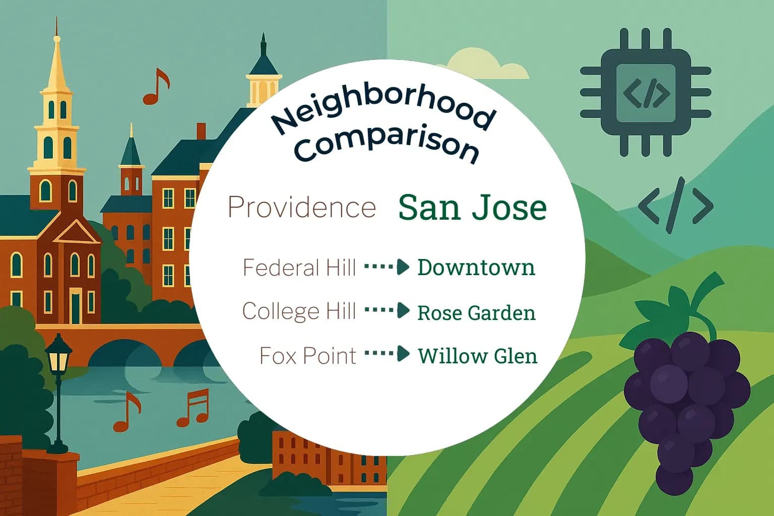 Providence vs San Jose Neighborhood Comparison