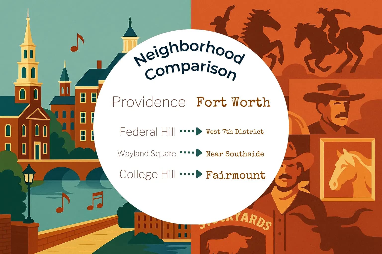 Providence vs Fort Worth Neighborhood Comparison
