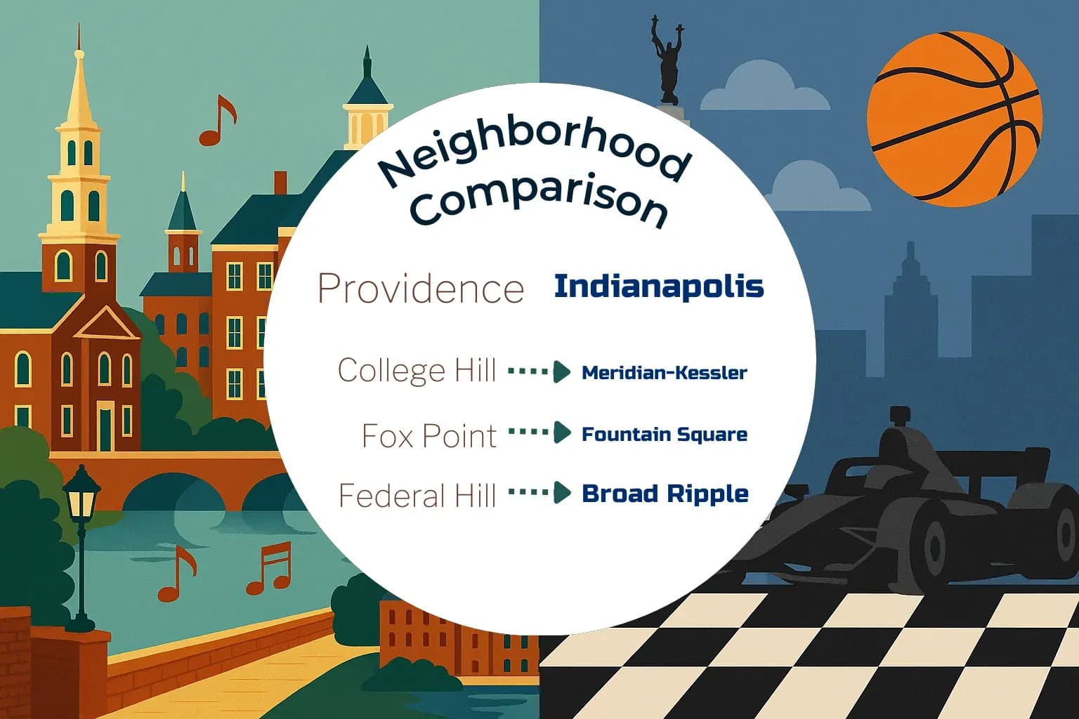 Providence vs Indianapolis Neighborhood Comparison