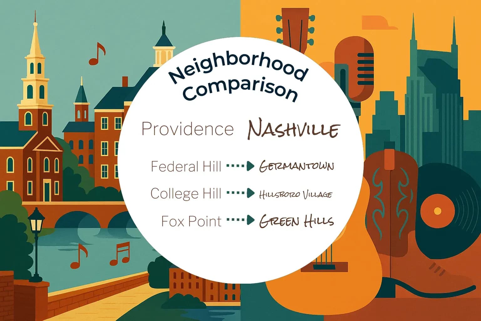 Providence vs Nashville Neighborhood Comparison
