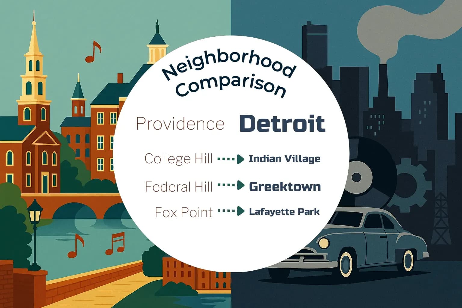 Providence vs Detroit Neighborhood Comparison