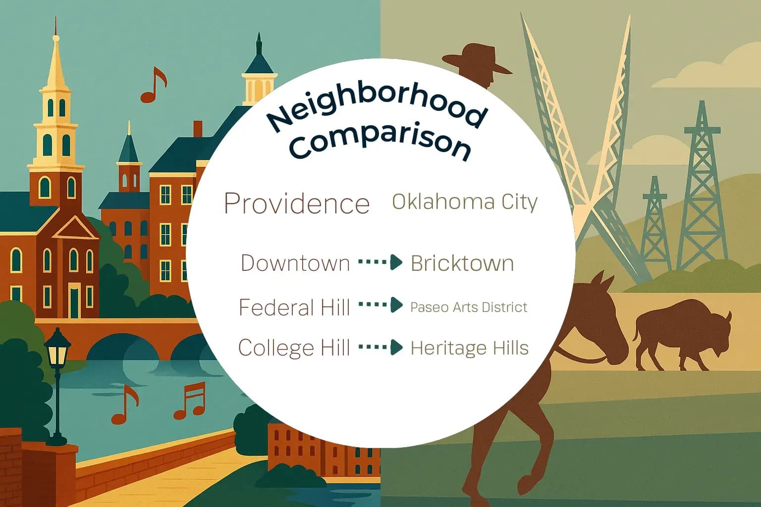 Providence vs Oklahoma City Neighborhood Comparison
