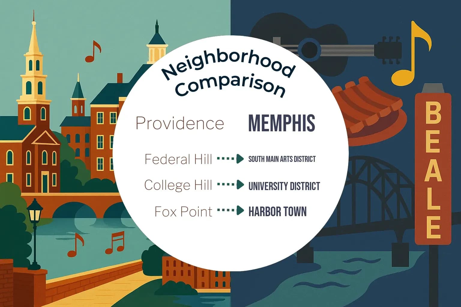 Providence vs Memphis Neighborhood Comparison