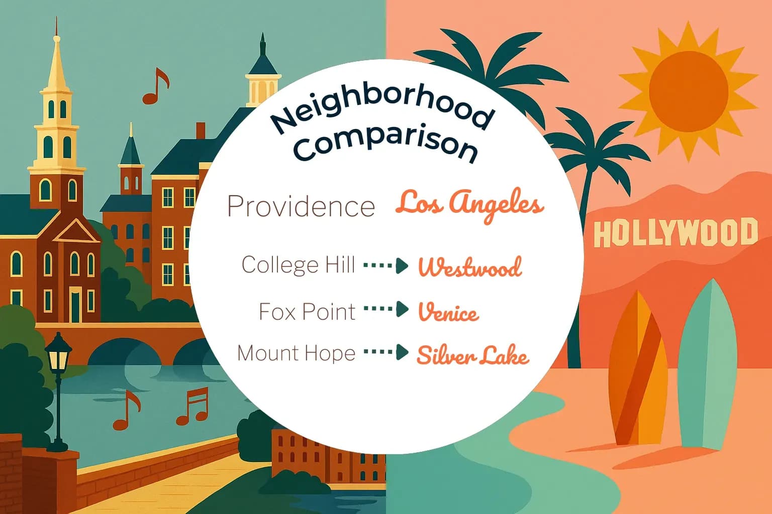 Providence vs Los Angeles Neighborhood Comparison