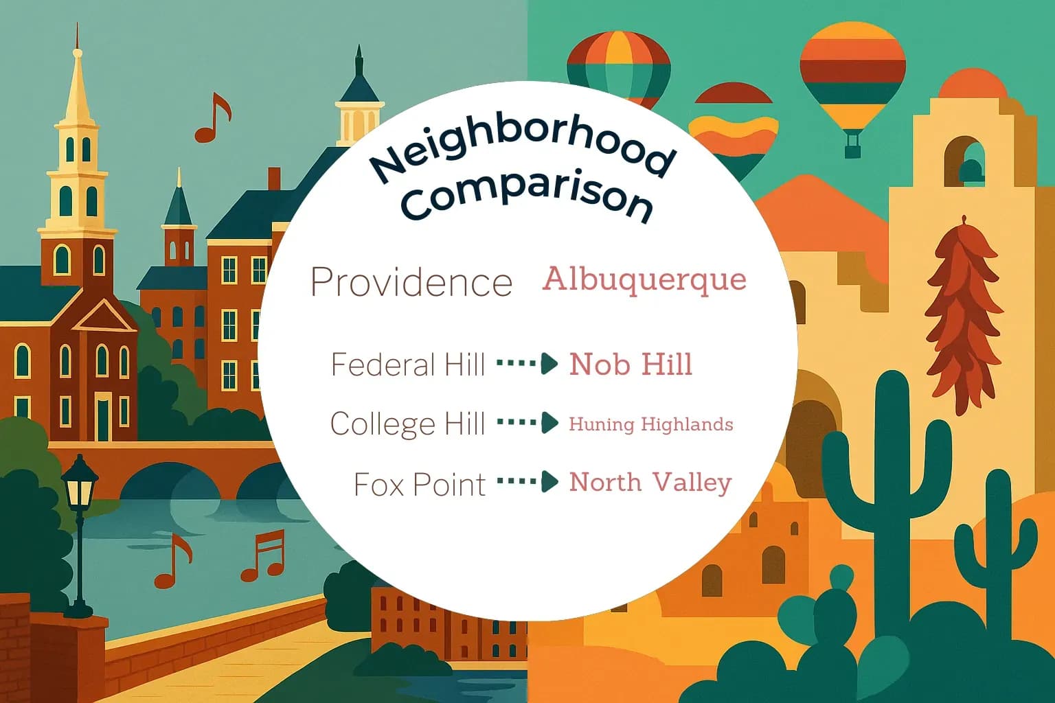 Providence vs Albuquerque Neighborhood Comparison