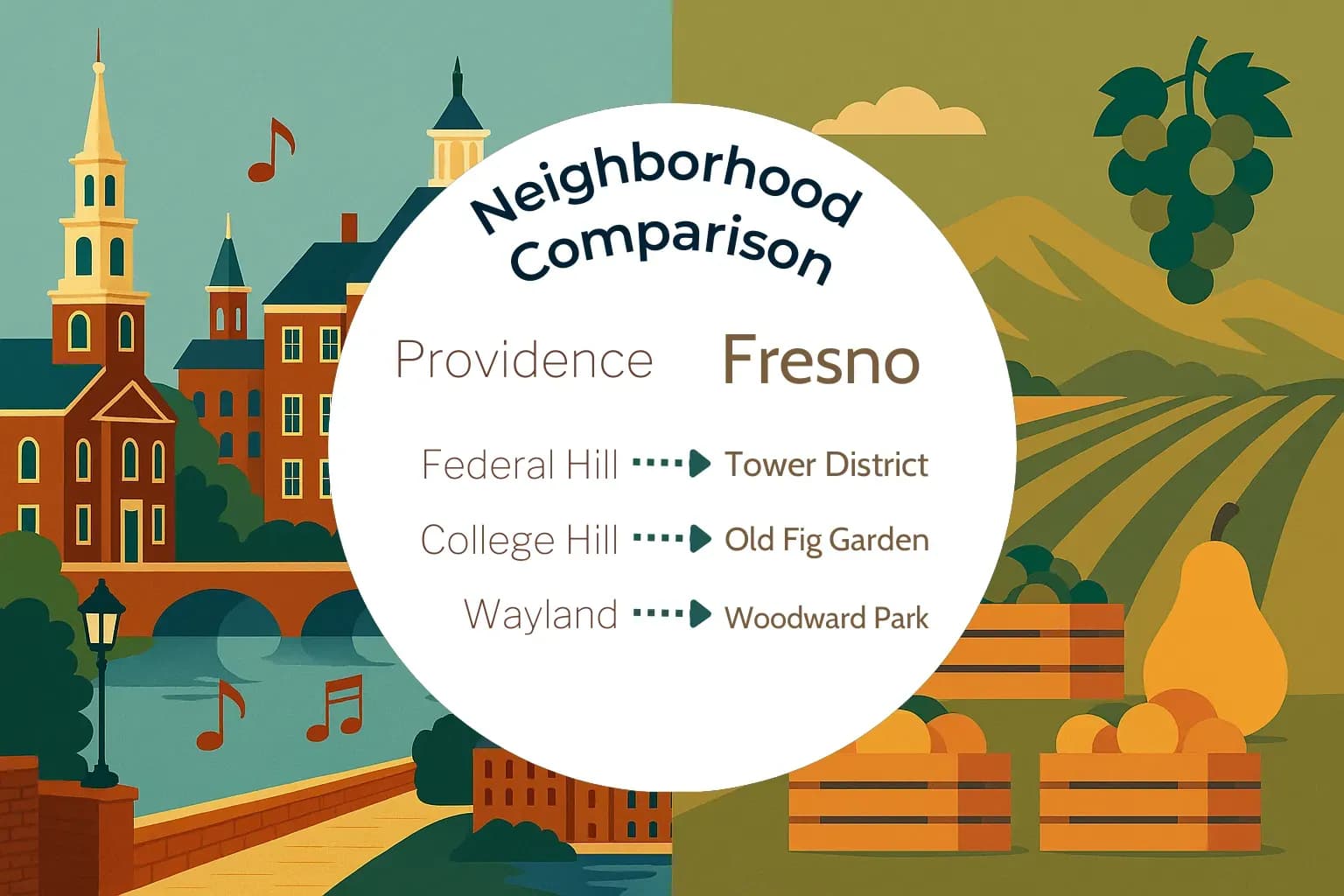 Providence vs Fresno Neighborhood Comparison