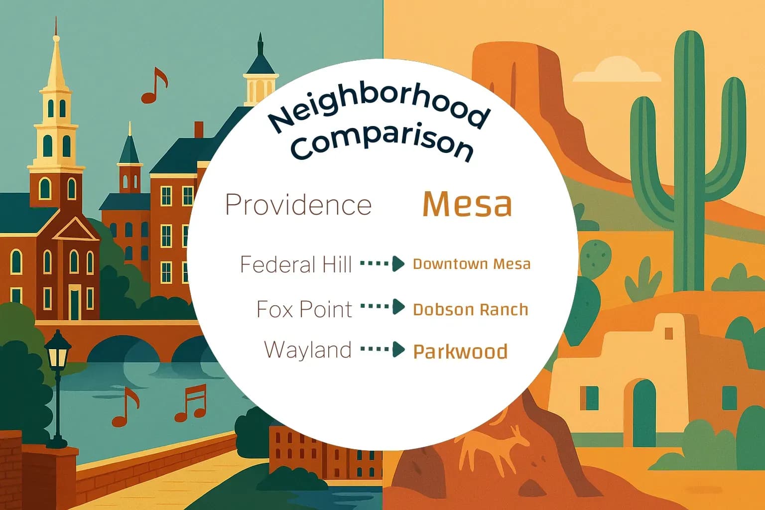 Providence vs Mesa Neighborhood Comparison