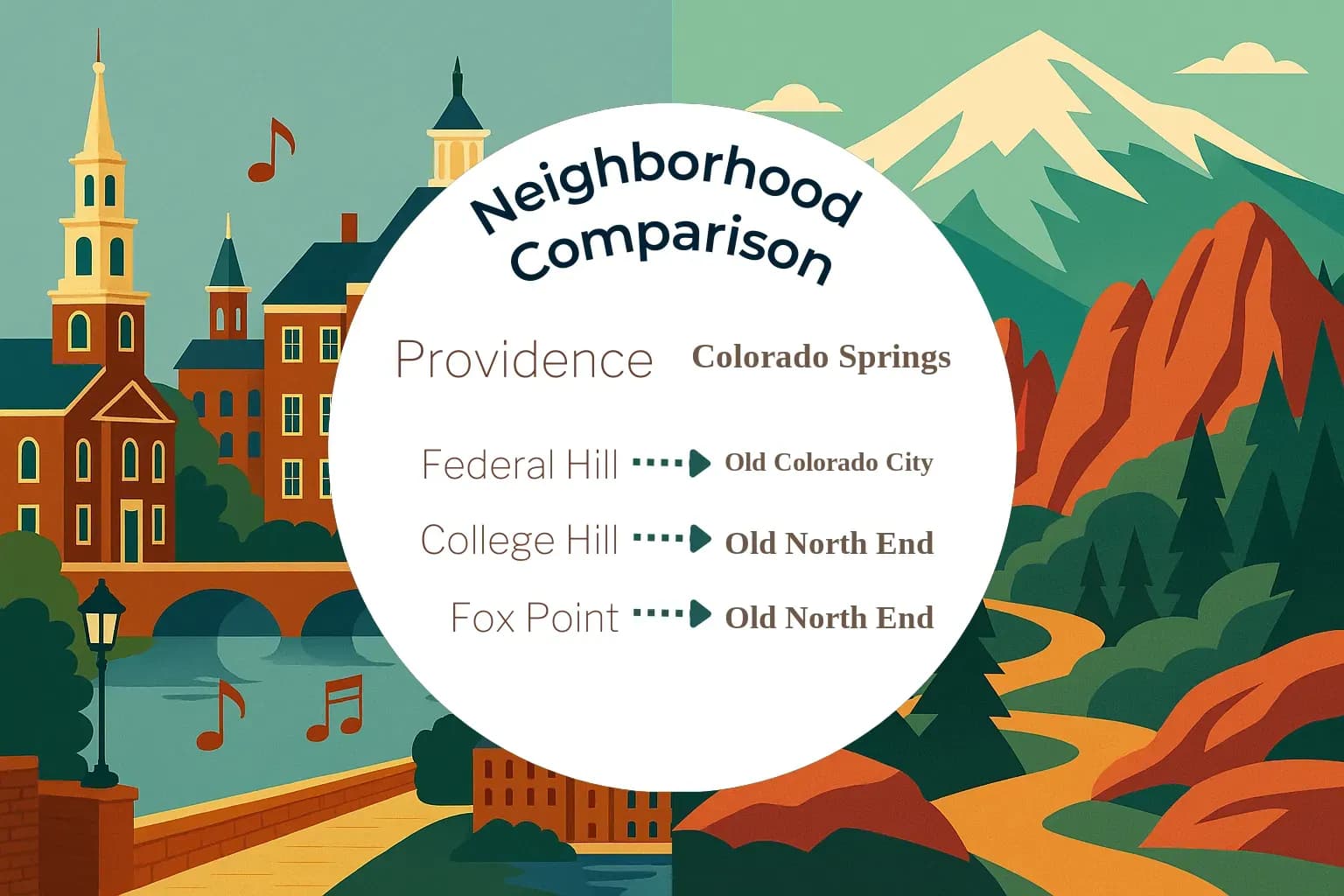 Providence vs Colorado Springs Neighborhood Comparison