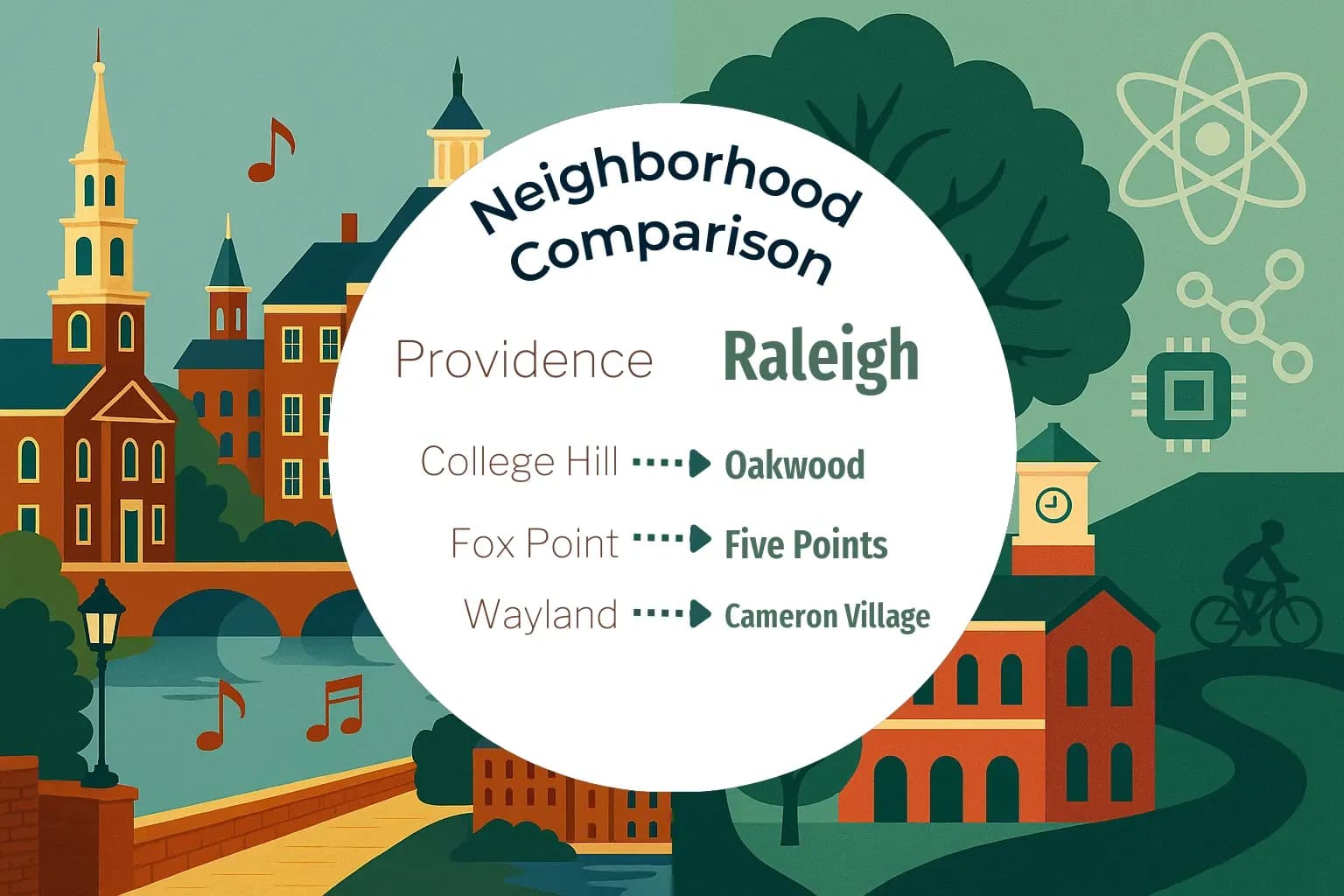 Providence vs Raleigh Neighborhood Comparison