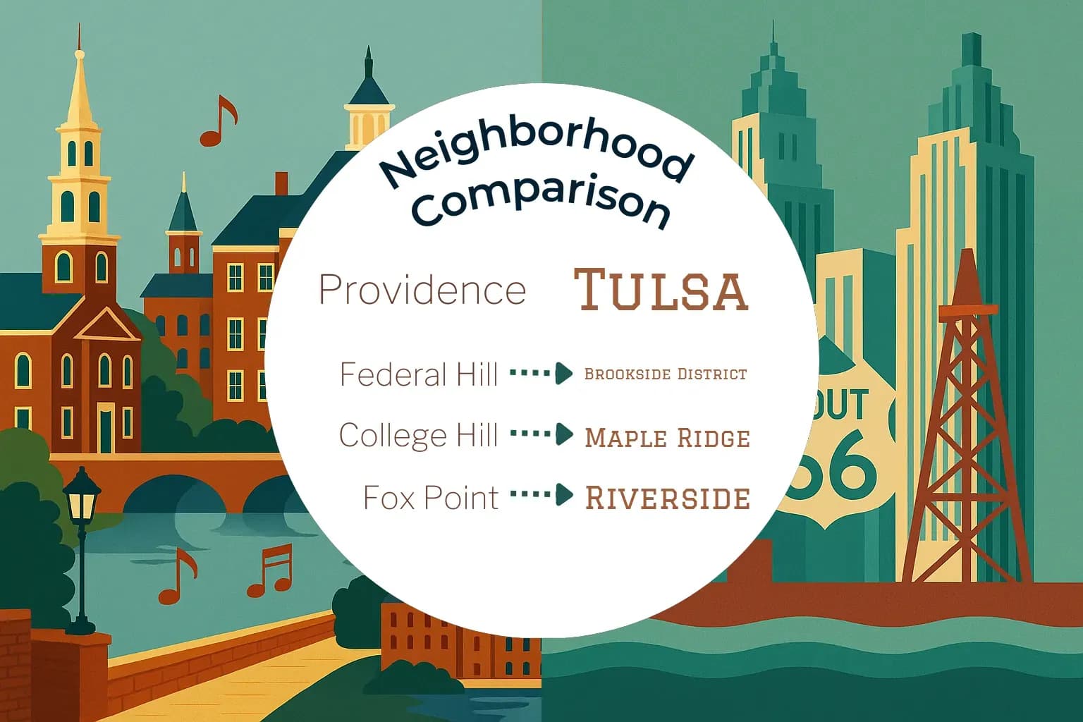 Providence vs Tulsa Neighborhood Comparison