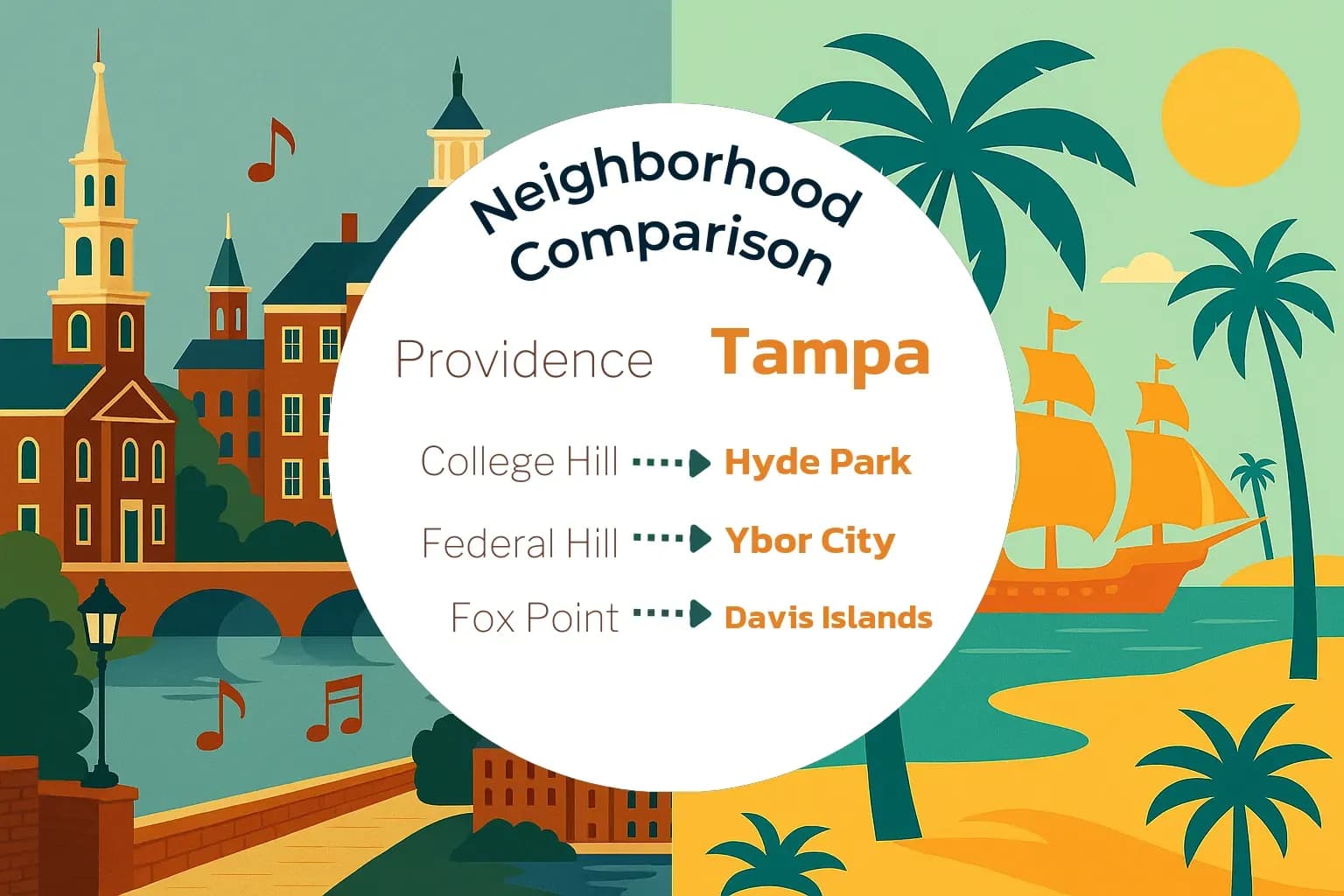 Providence vs Tampa Neighborhood Comparison