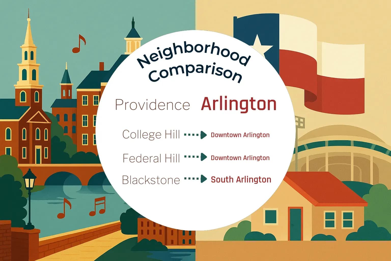 Providence vs Arlington Neighborhood Comparison