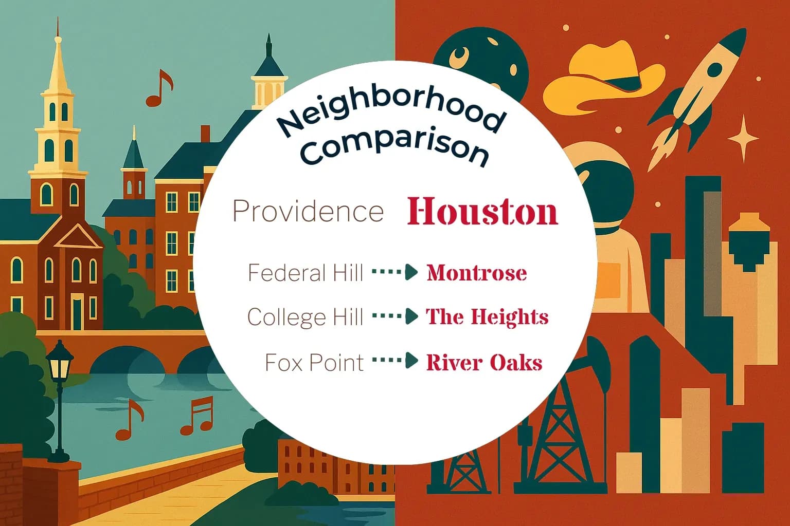 Providence vs Houston Neighborhood Comparison
